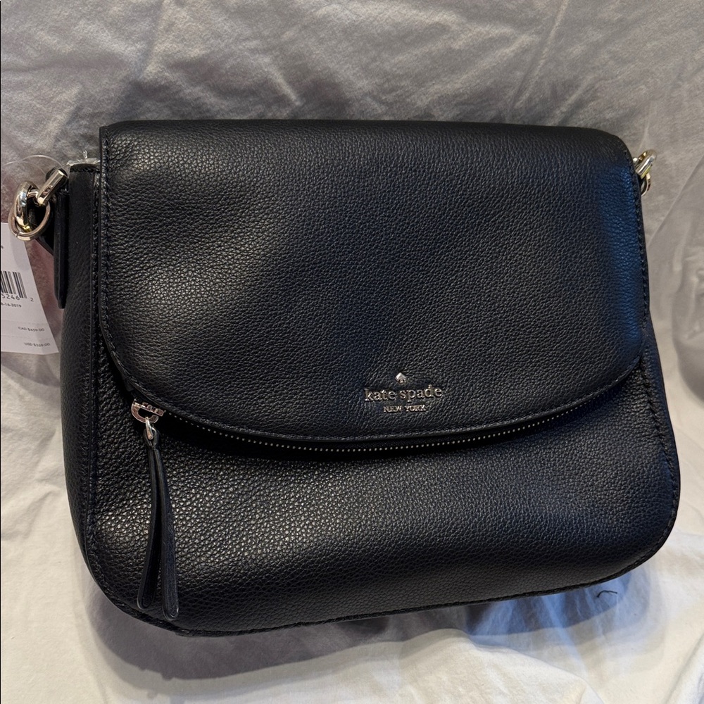 Kate Spade Black Pebbled Leather Crossbody Bag